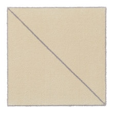 WOOLTILE アイボリー スラッシュ(ライン:グレー)