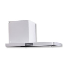 スリム型サイドフード(左壁付タイプ) マットホワイト