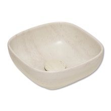 Tエッジ スクエア25 ル ピエトラ トラバーチン目皿セット