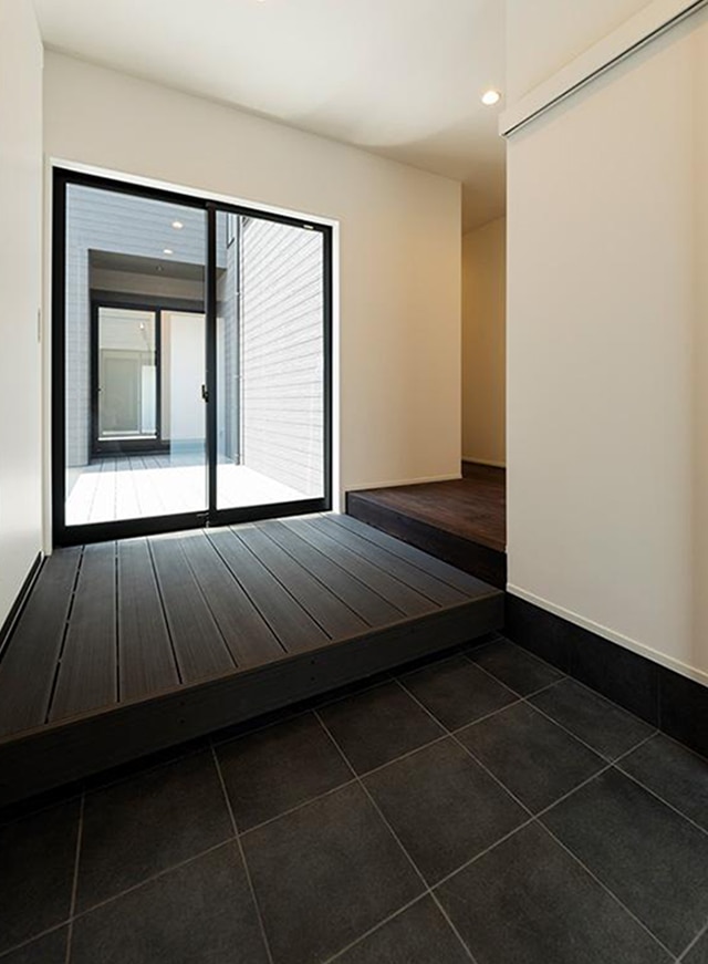 シンプルな土間