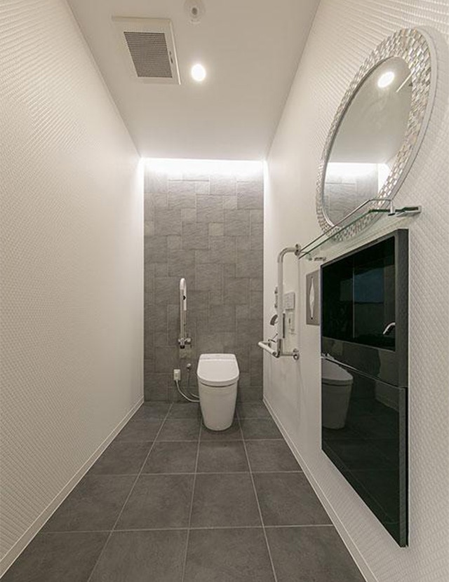 省スペースな手洗器レプトインウォール